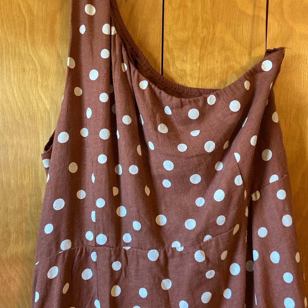 Abercrombie & Fitch Brown One Shoulder Dress NWOT - Picture 8 of 14